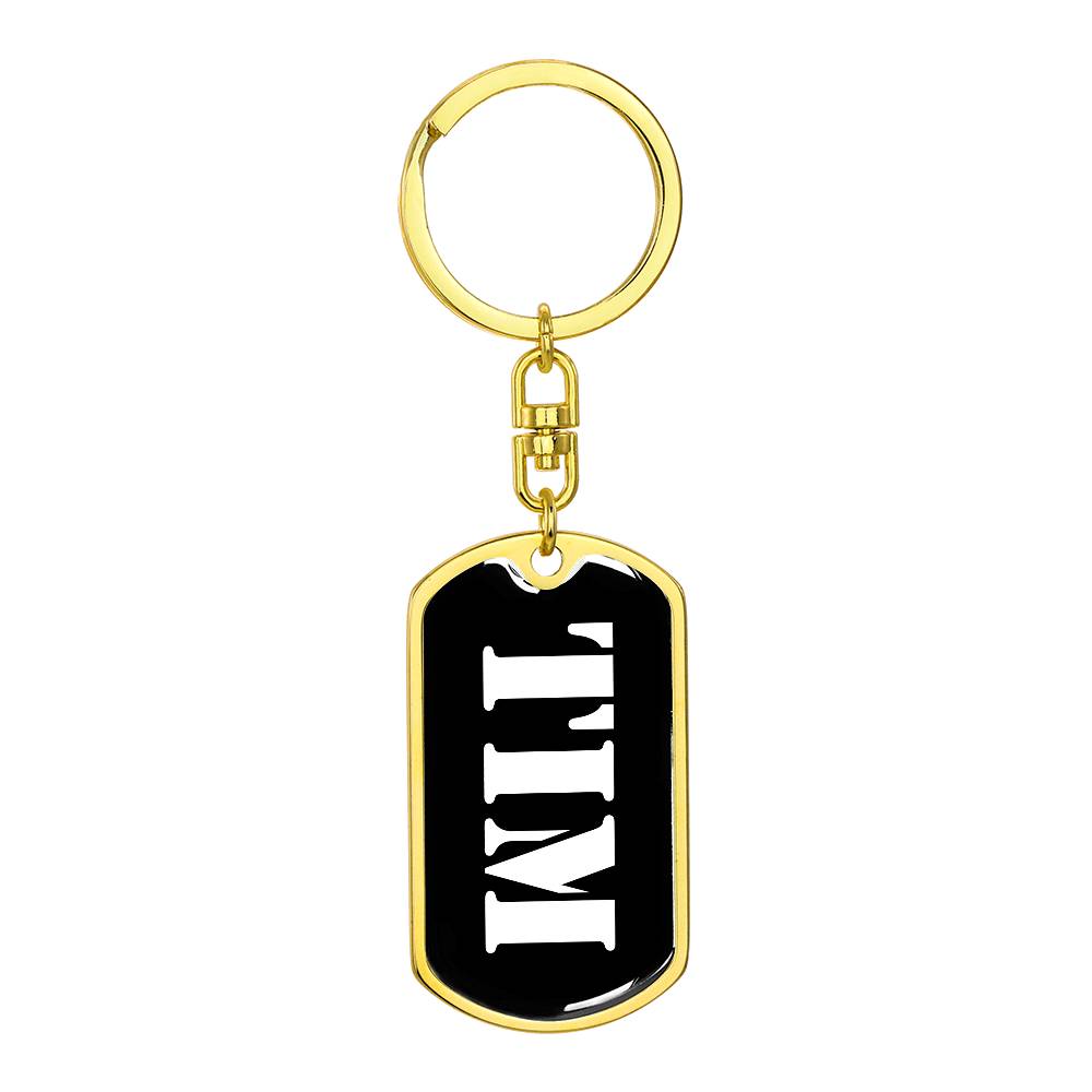 Tim v2 - Luxury Dog Tag Keychain
