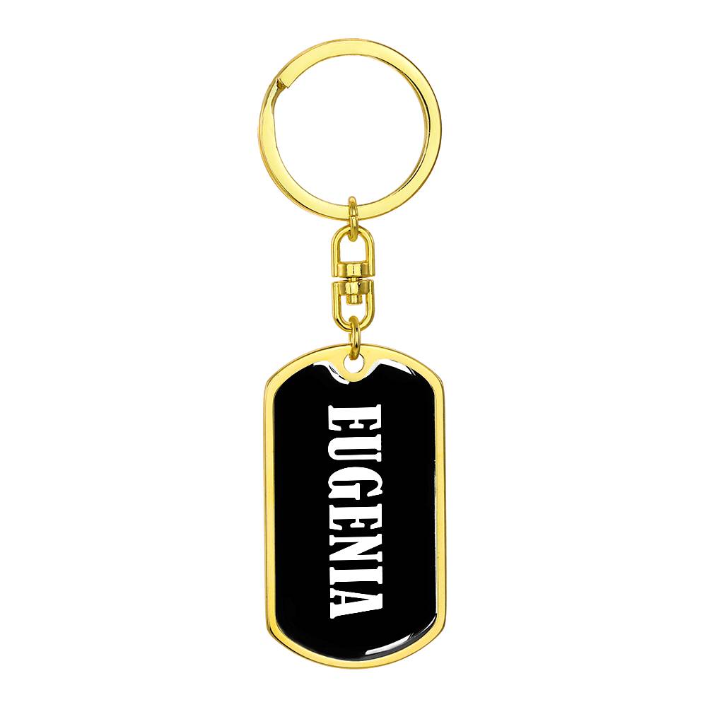 Eugenia v03 - Luxury Dog Tag Keychain