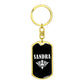 Sandra v03a - Luxury Dog Tag Keychain