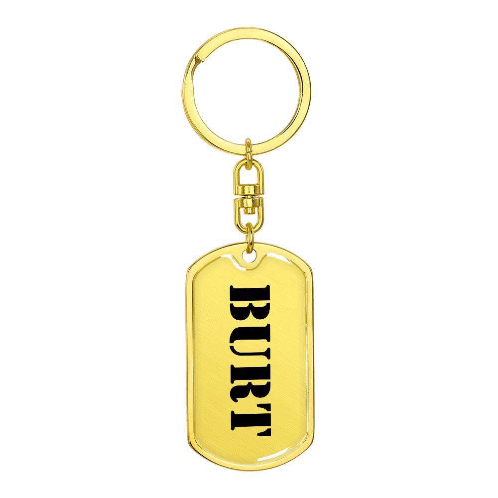 Burt - Luxury Dog Tag Keychain