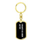 Coast Guard Aunt v3 - Luxury Dog Tag Keychain