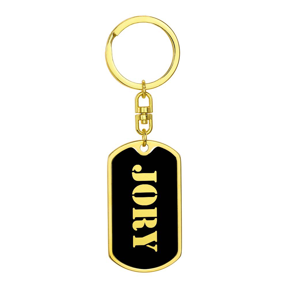 Jory v2 - Luxury Dog Tag Keychain