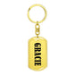 Gracie v01 - Luxury Dog Tag Keychain