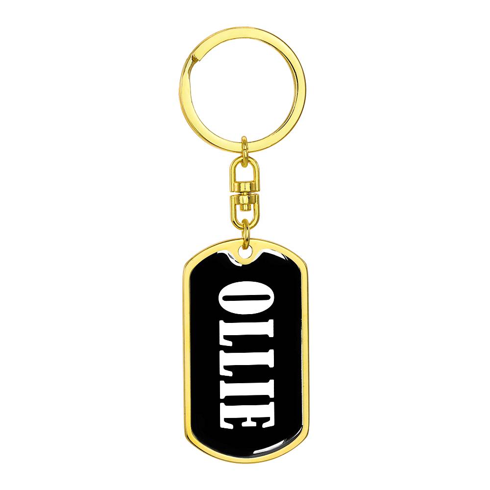 Ollie v03 - Luxury Dog Tag Keychain