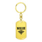 Willie v01a - Luxury Dog Tag Keychain