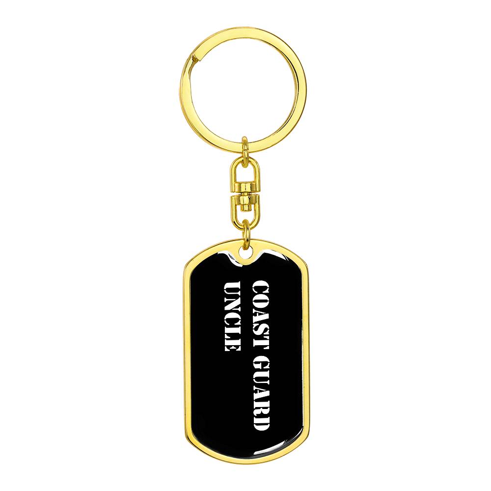 Coast Guard Uncle v3 - Luxury Dog Tag Keychain