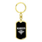 Marilyn v03a - Luxury Dog Tag Keychain