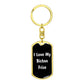 Love My Bichon Frise v6 - Luxury Dog Tag Keychain