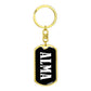 Alma v01w - Luxury Dog Tag Keychain