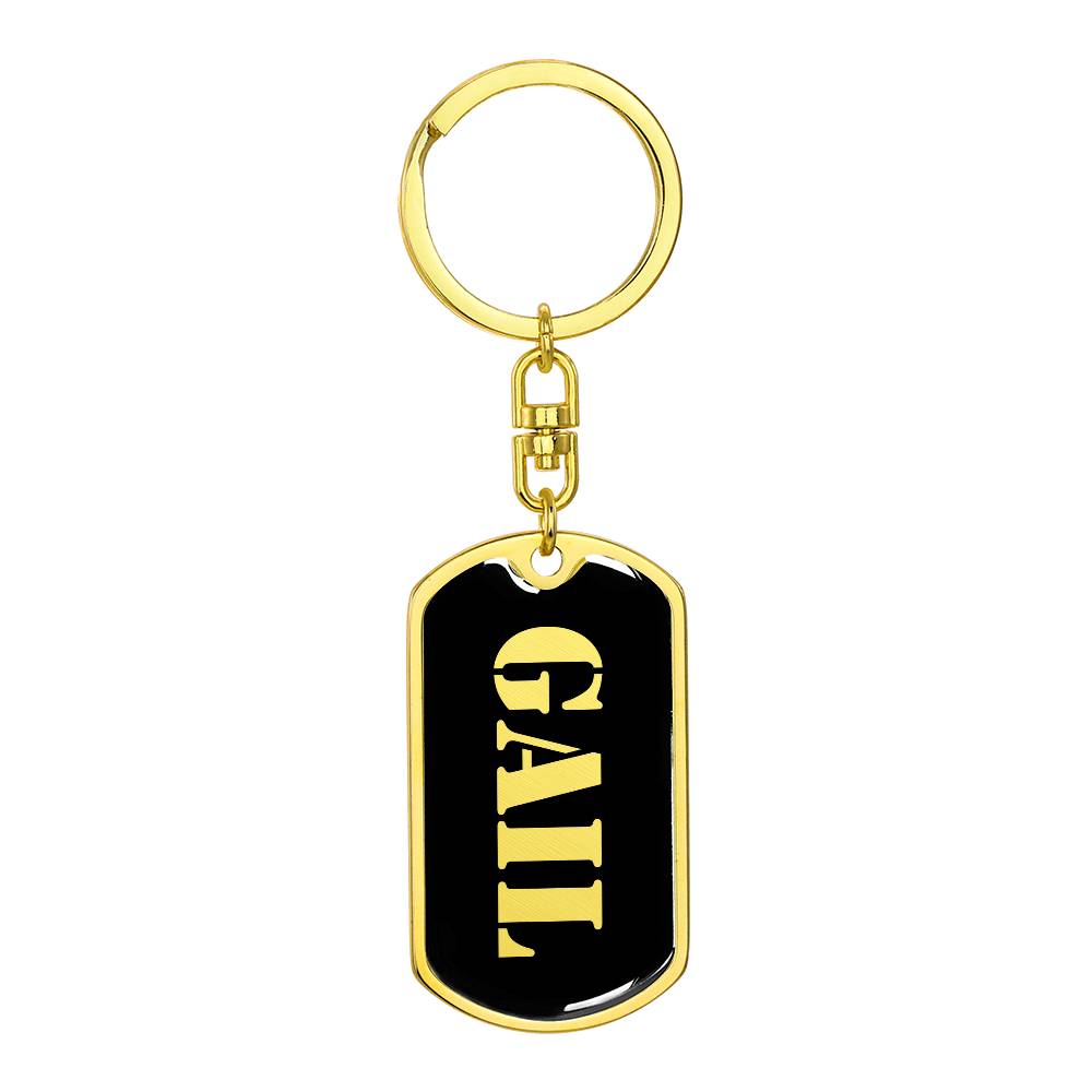Gail v2 - Luxury Dog Tag Keychain