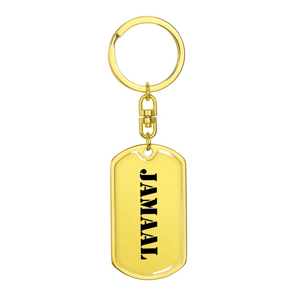 Jamaal - Luxury Dog Tag Keychain