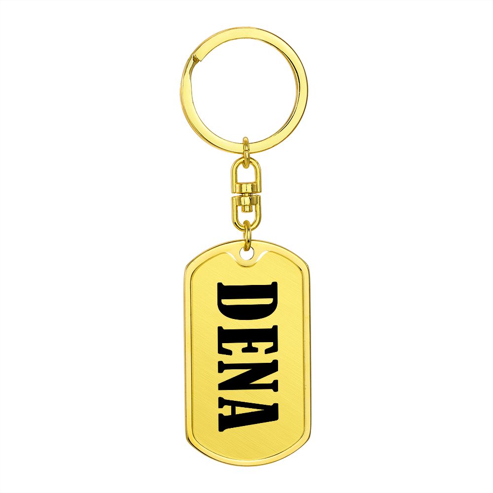 Dena v01 - Luxury Dog Tag Keychain