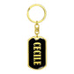 Cecile v02 - Luxury Dog Tag Keychain