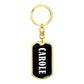 Carole v01w - Luxury Dog Tag Keychain