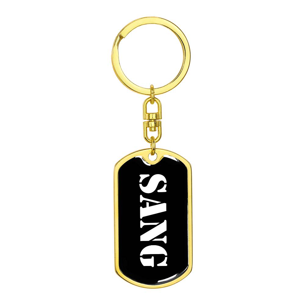 Sang v3 - Luxury Dog Tag Keychain