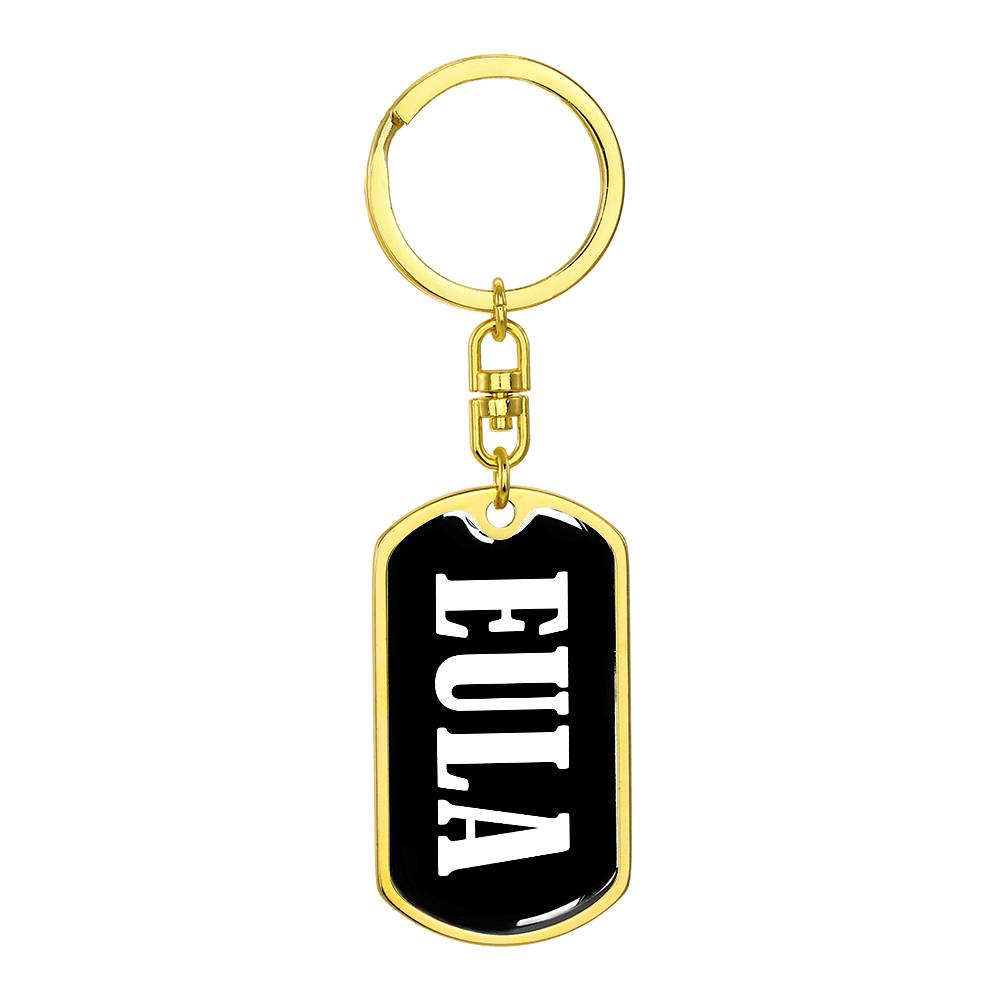 Eula v03 - Luxury Dog Tag Keychain