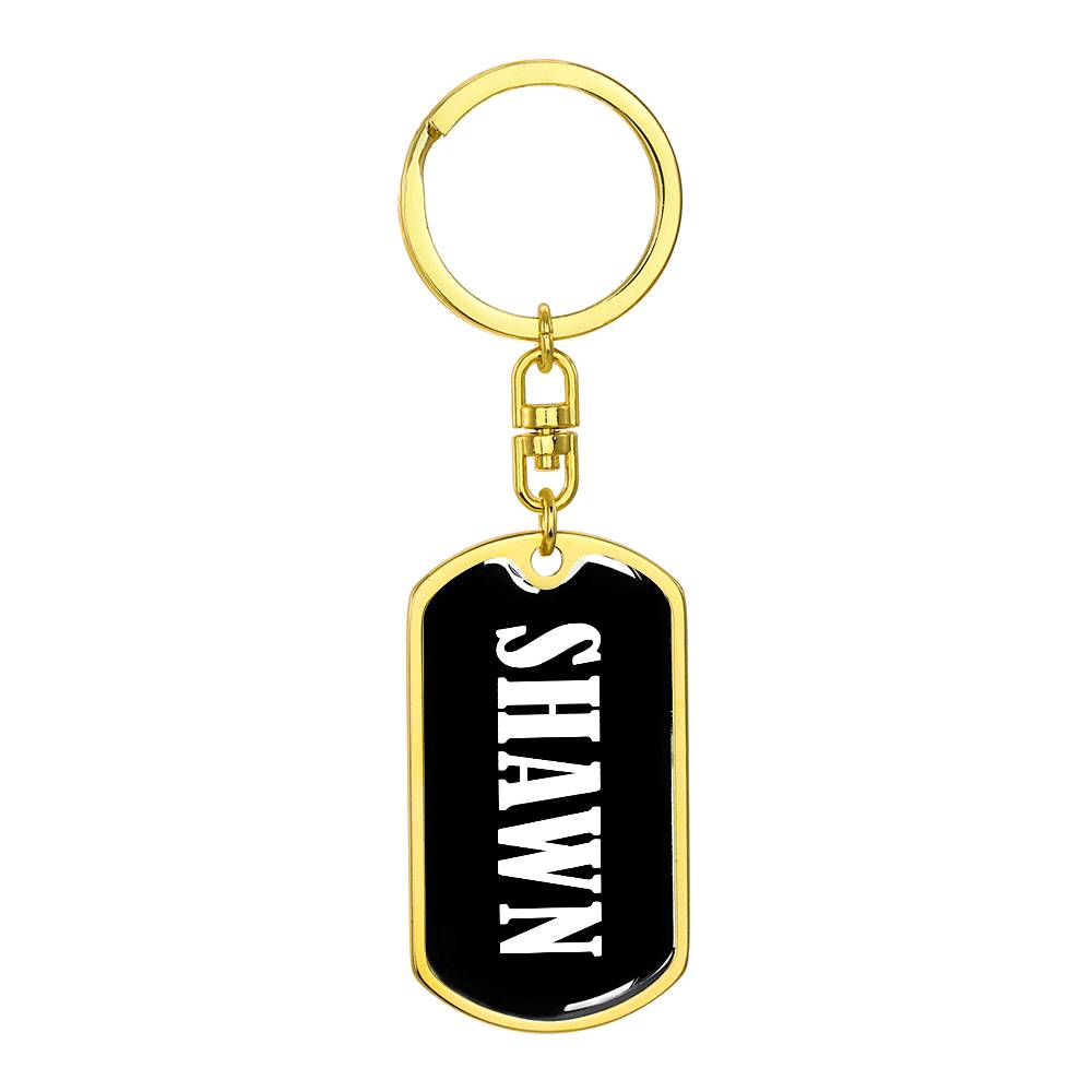 Shawn v03 - Luxury Dog Tag Keychain