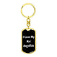 Love My Koi Angelfish v3 - Luxury Dog Tag Keychain