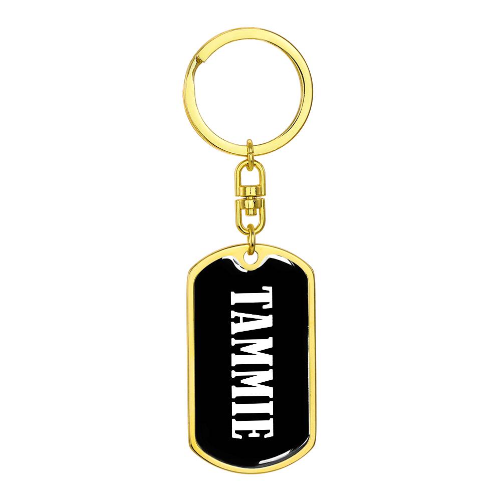 Tammie v03 - Luxury Dog Tag Keychain