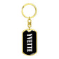 Yvette v01w - Luxury Dog Tag Keychain