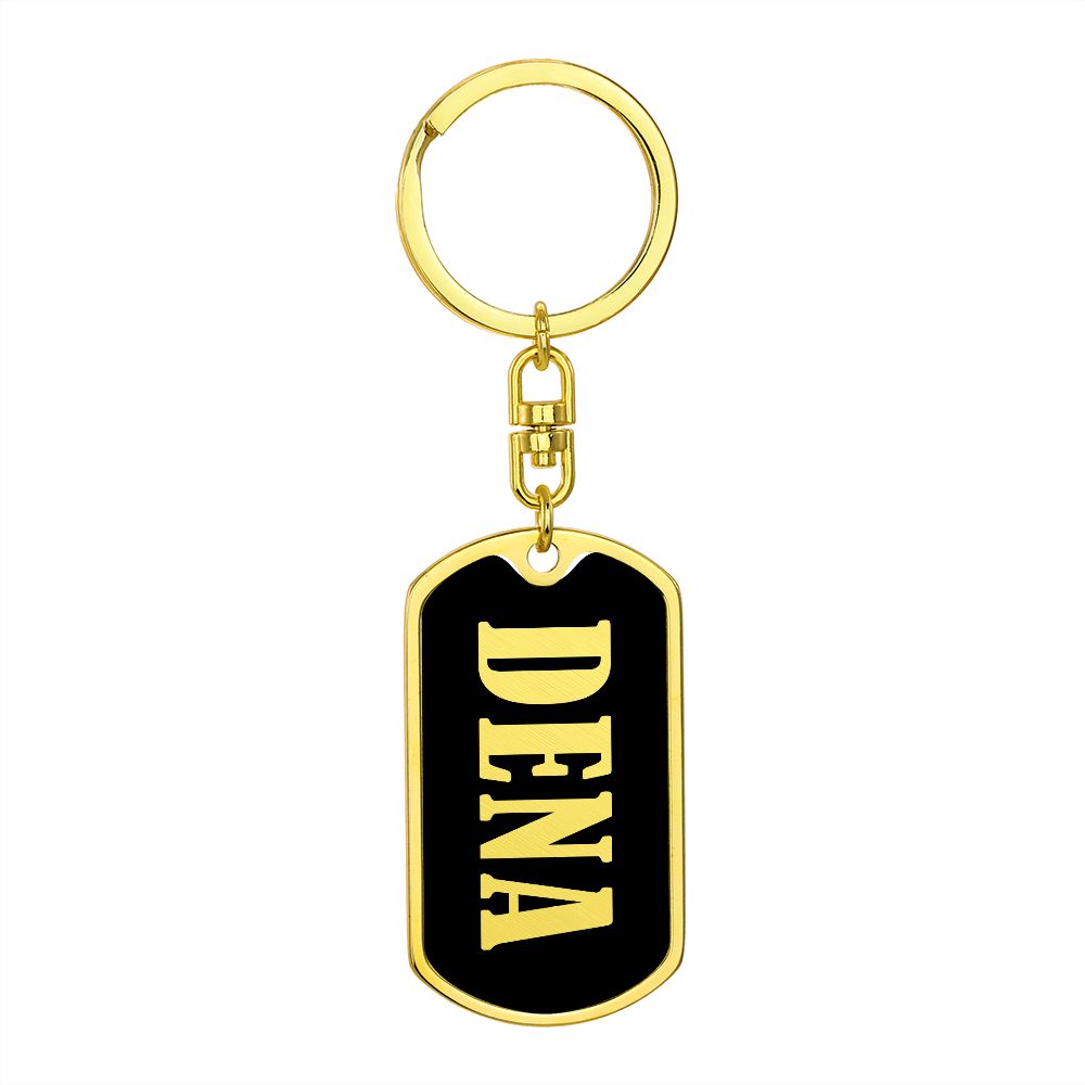 Dena v02 - Luxury Dog Tag Keychain