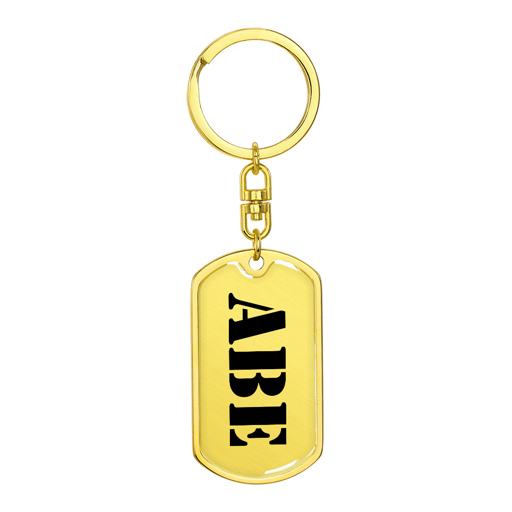 Abe - Luxury Dog Tag Keychain