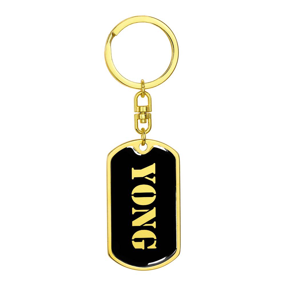 Yong v2 - Luxury Dog Tag Keychain
