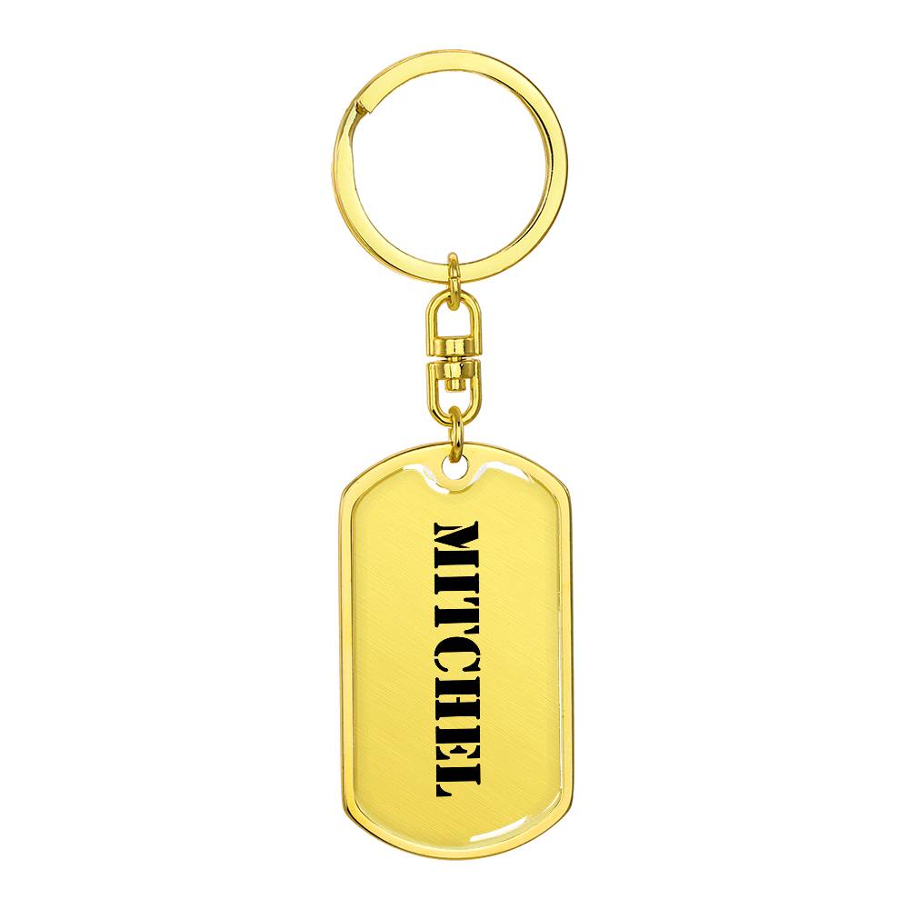 Mitchel - Luxury Dog Tag Keychain