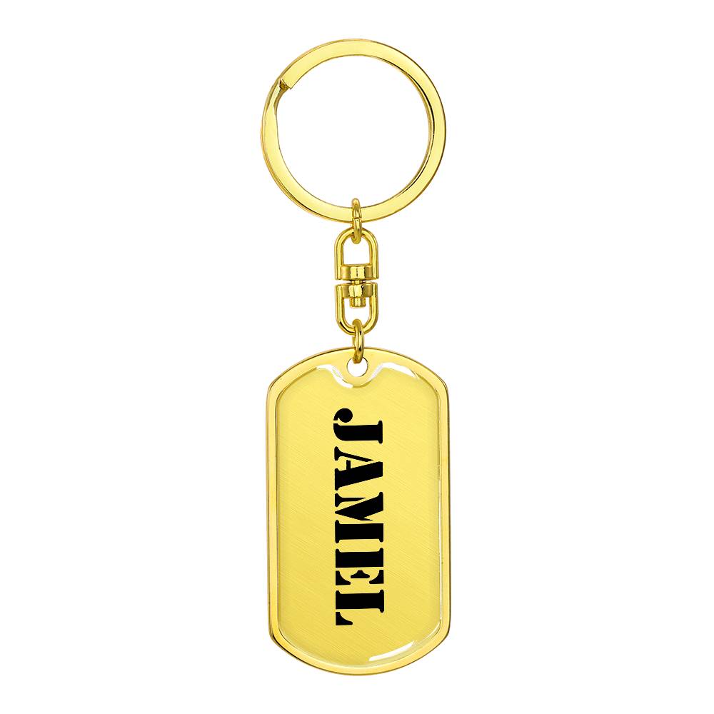 Jamel - Luxury Dog Tag Keychain