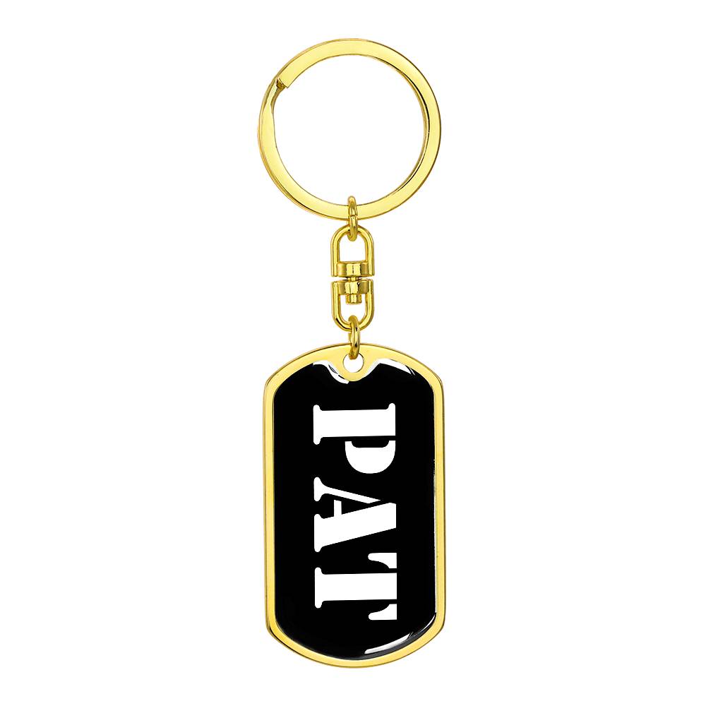 Pat v2 - Luxury Dog Tag Keychain