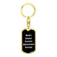 World's Greatest Executive Administrative Assistant v3 - Luxury Dog Tag Keychain