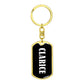 Clarice v03 - Luxury Dog Tag Keychain