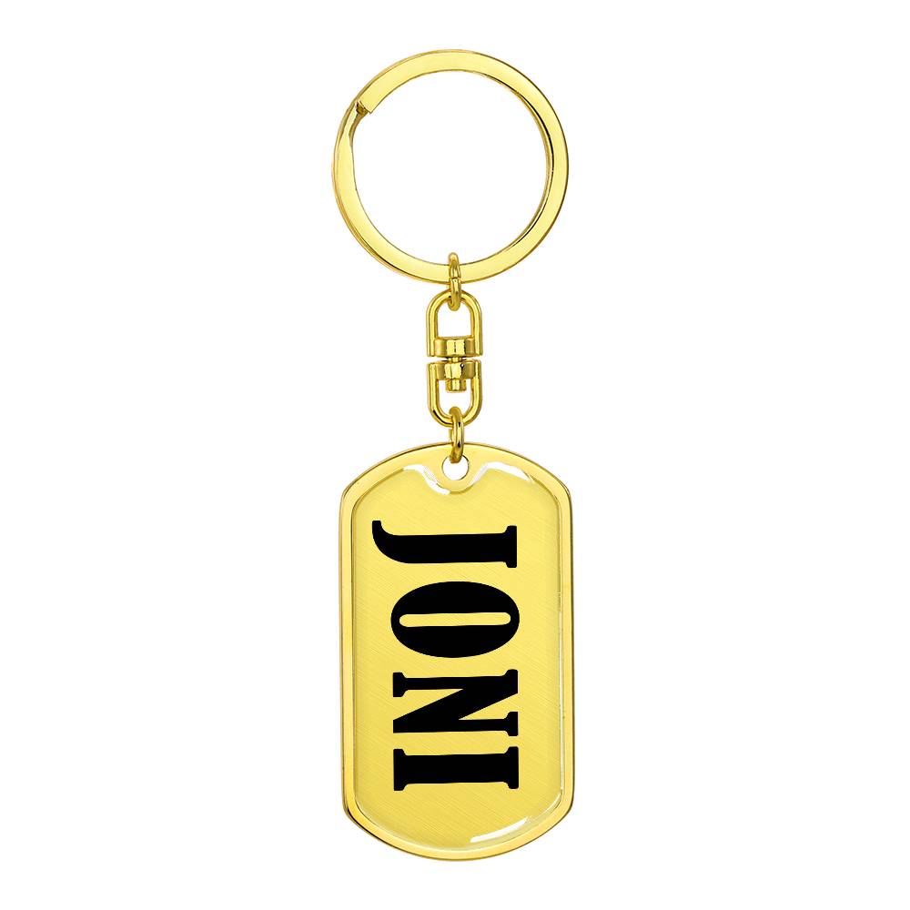 Joni v01 - Luxury Dog Tag Keychain