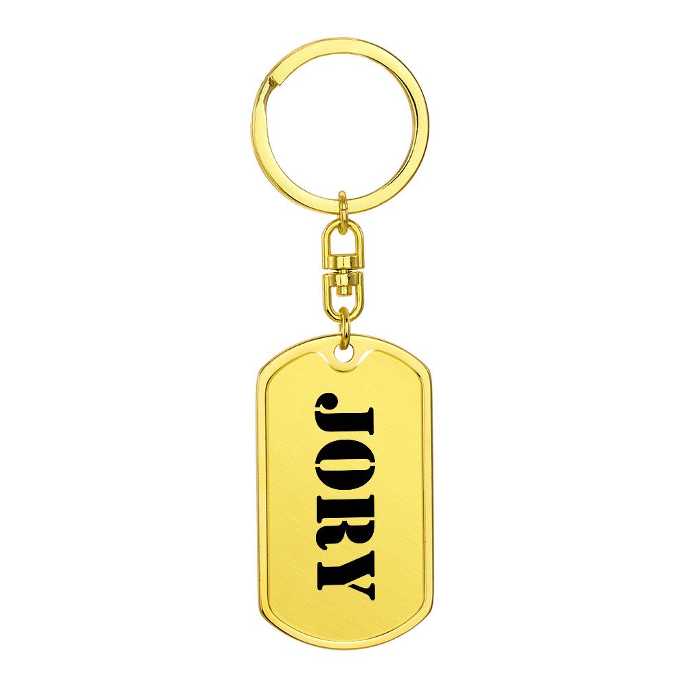 Jory - Luxury Dog Tag Keychain