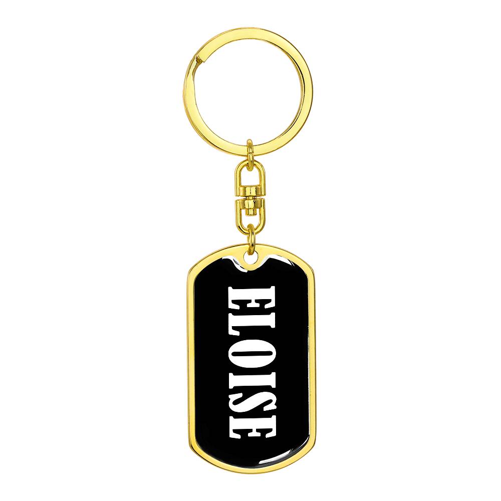 Eloise v03 - Luxury Dog Tag Keychain