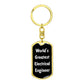 World's Greatest Electrical Engineer v3 - Luxury Dog Tag Keychain