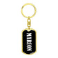 Marion v01w - Luxury Dog Tag Keychain