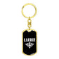 Laurie v03a - Luxury Dog Tag Keychain
