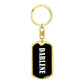 Darlene v01w - Luxury Dog Tag Keychain