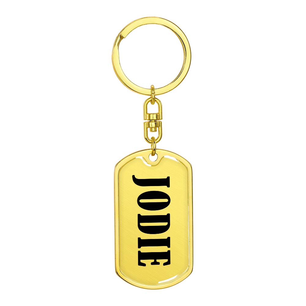 Jodie v01 - Luxury Dog Tag Keychain