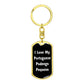 Love My Portuguese Podengo Pequeno v6 - Luxury Dog Tag Keychain