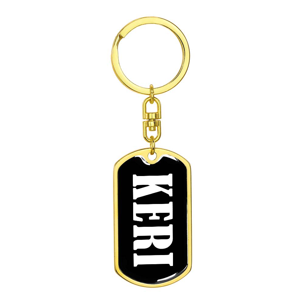 Keri v03 - Luxury Dog Tag Keychain