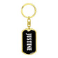 Justine v03 - Luxury Dog Tag Keychain