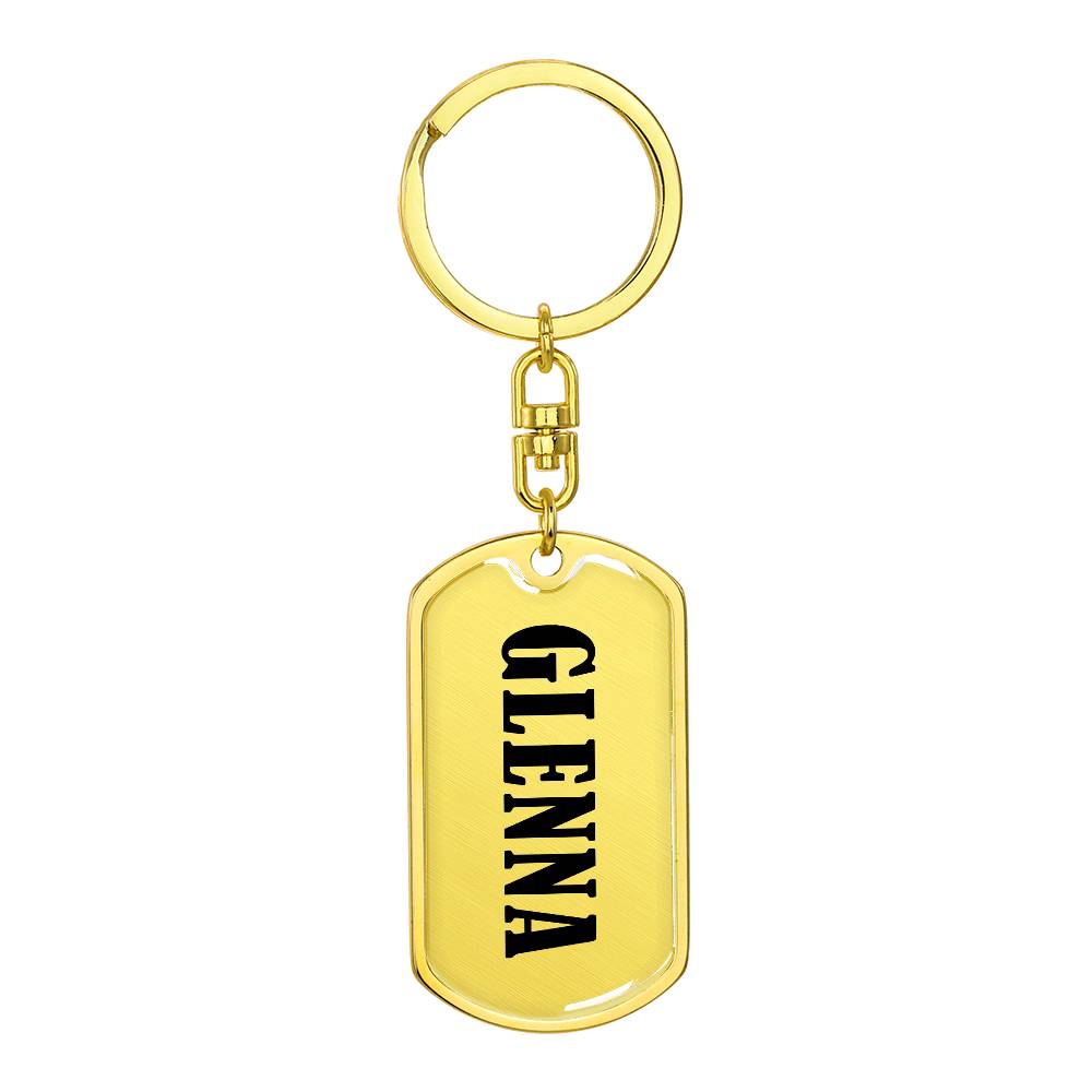 Glenna v01 - Luxury Dog Tag Keychain