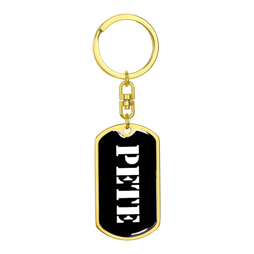 Pete v2 - Luxury Dog Tag Keychain