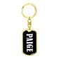 Paige v03 - Luxury Dog Tag Keychain
