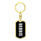 Debbie v01w - Luxury Dog Tag Keychain