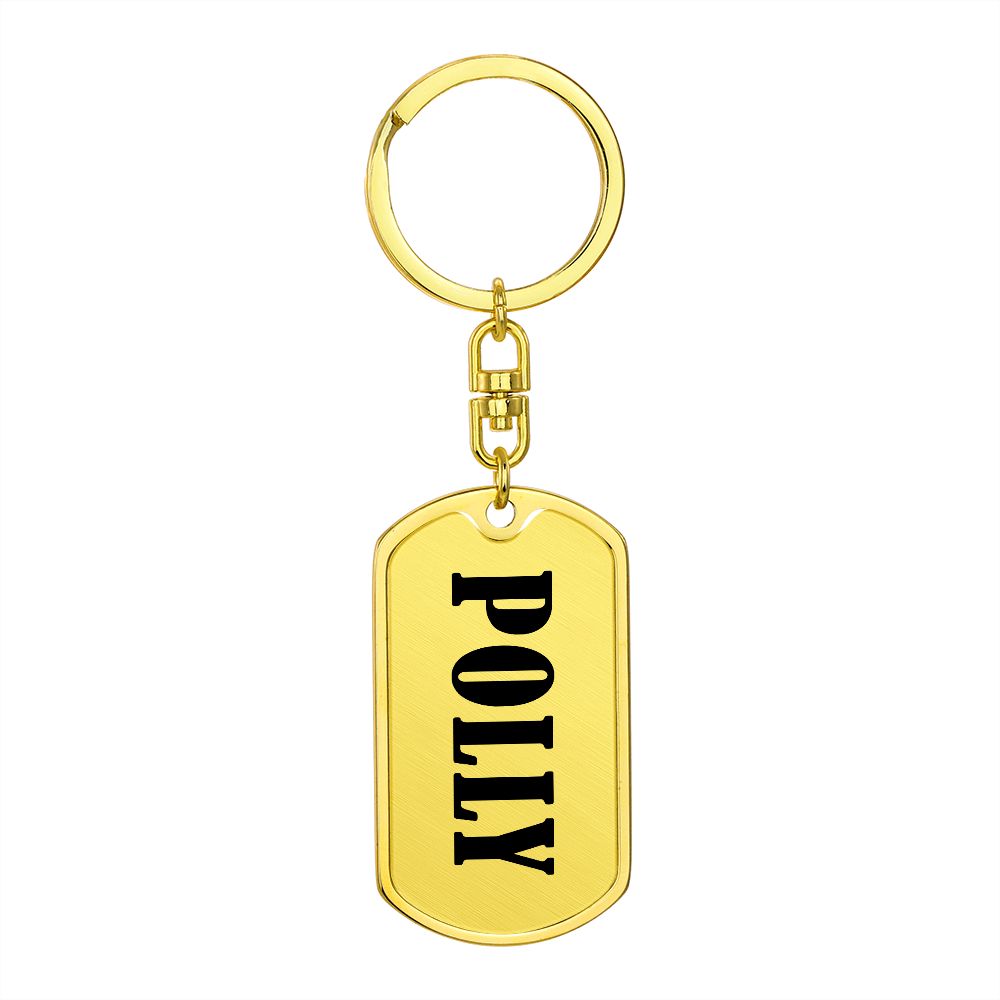 Polly v01 - Luxury Dog Tag Keychain