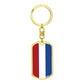Dutch Flag - Luxury Dog Tag Keychain