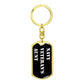 Navy Veteran's Aunt v3 - Luxury Dog Tag Keychain